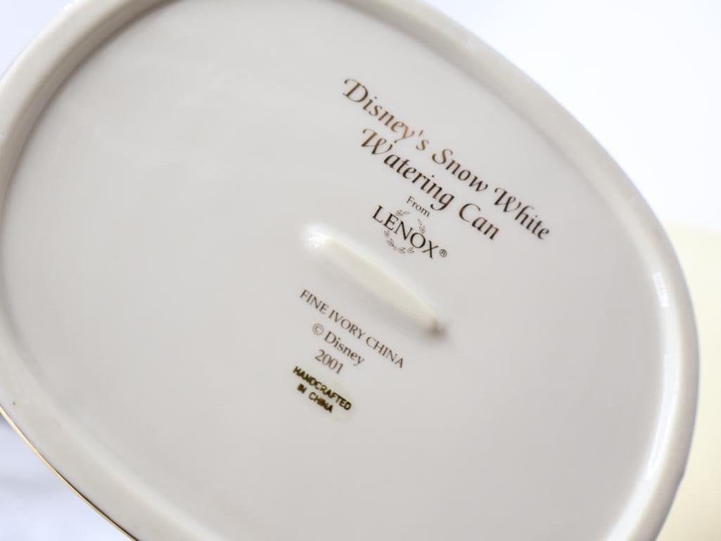 Two Lenox Disney Snow White Fine Ivory China - 12