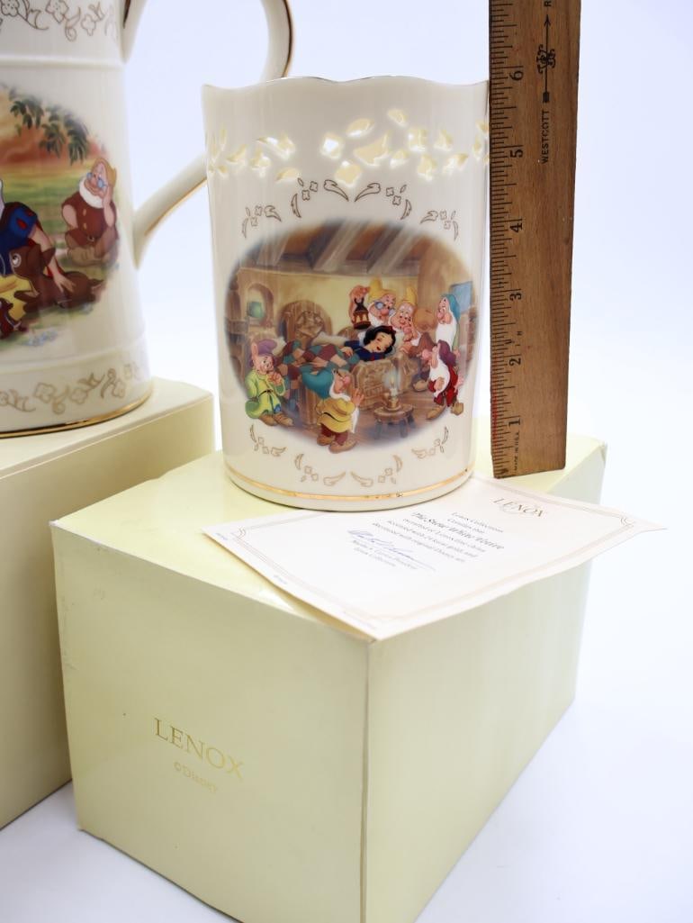Two Lenox Disney Snow White Fine Ivory China - 2