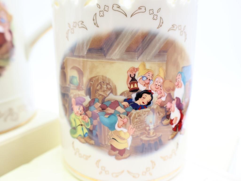 Two Lenox Disney Snow White Fine Ivory China - 3