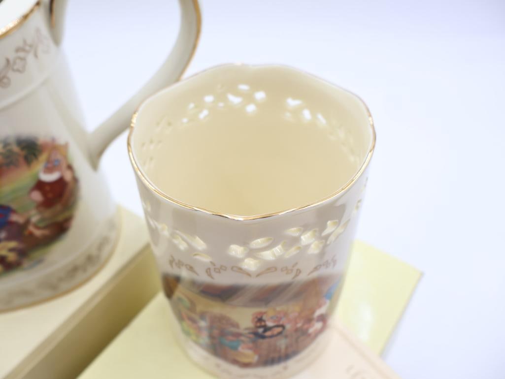 Two Lenox Disney Snow White Fine Ivory China - 4