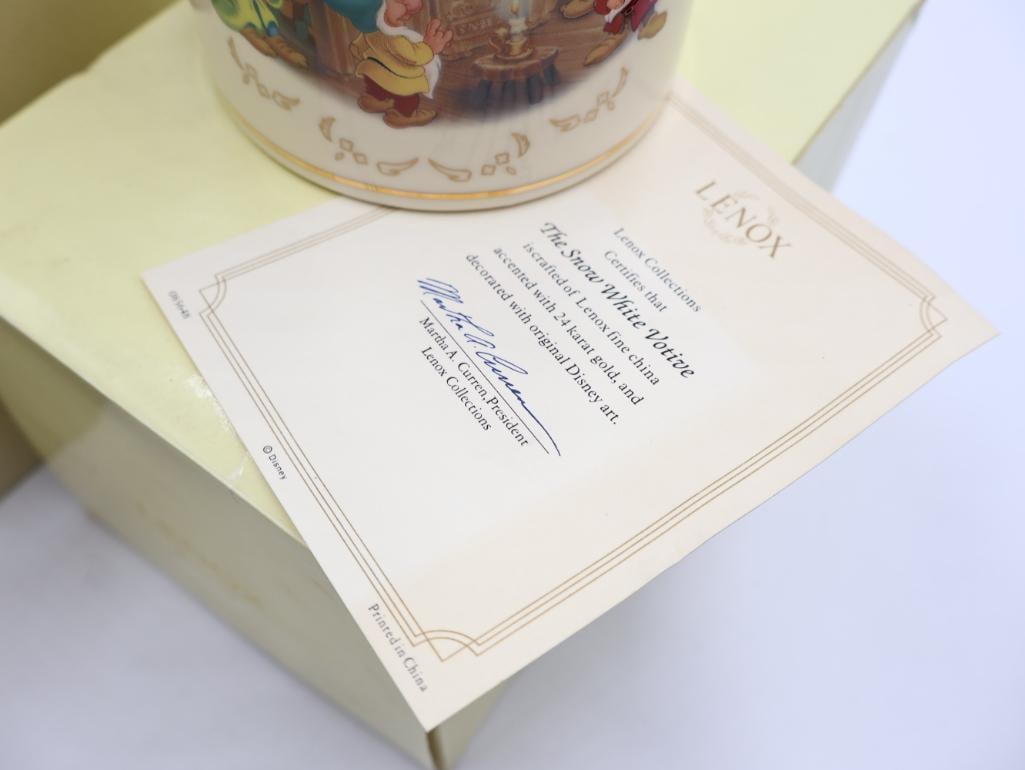 Two Lenox Disney Snow White Fine Ivory China - 5