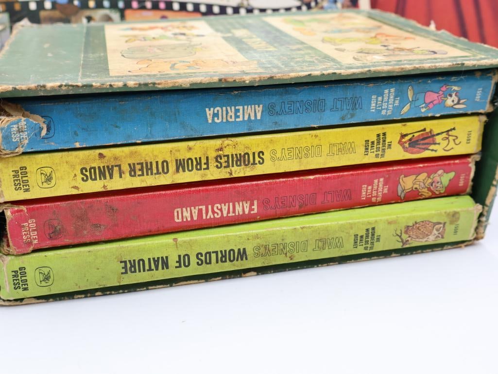 Vintage Disney Book Set and Vinyl Records - 4