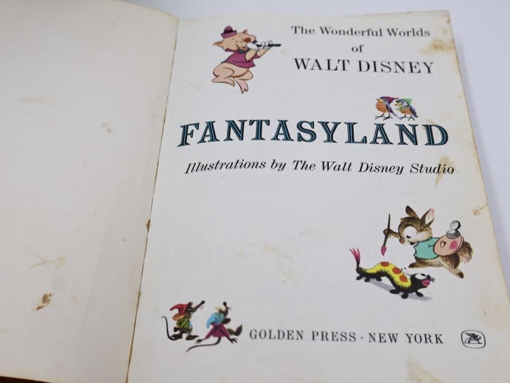 Vintage Disney Book Set and Vinyl Records - 9
