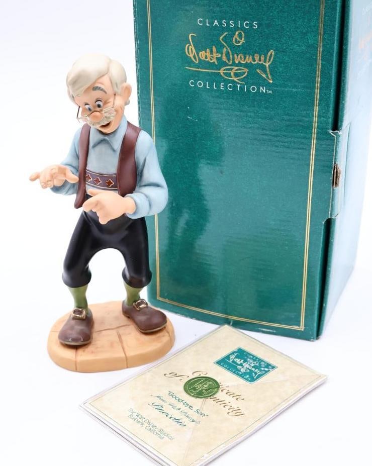 Walt Disney Classics Collection Pinocchio 'Good-bye, Son': WDCC Pinocchio Geppetto figurine from 1996 with original box and COA