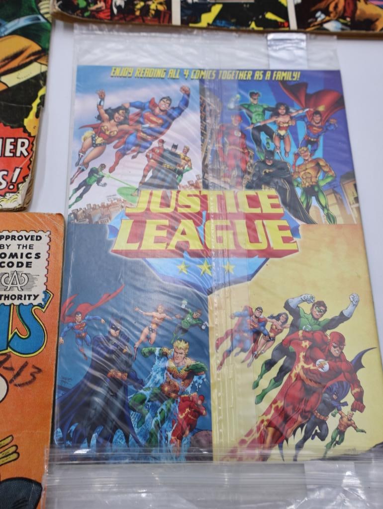 Various Vintage DC and Marvel Comics and Stamps - 12