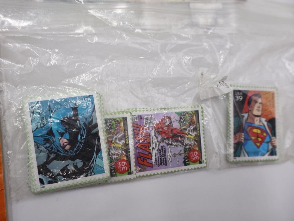 Various Vintage DC and Marvel Comics and Stamps - 13