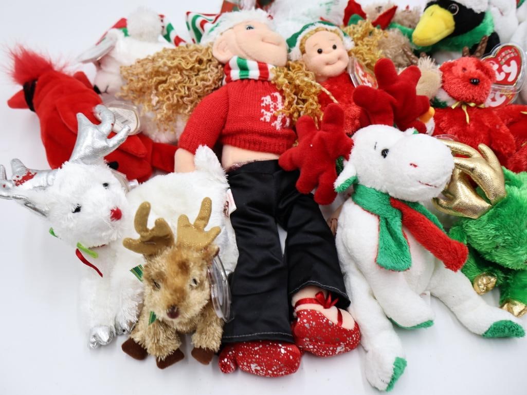 Large Lot of TY Beanie Babies - 10