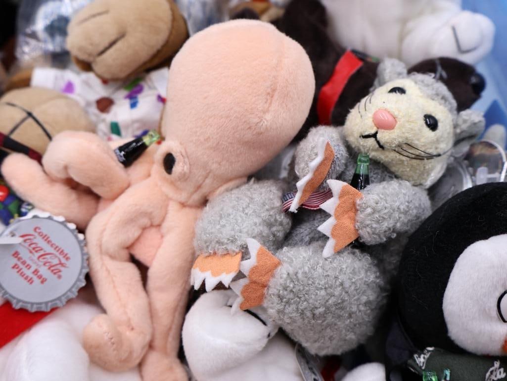 Large Collection of Coca Cola Collectable Plushies - 10