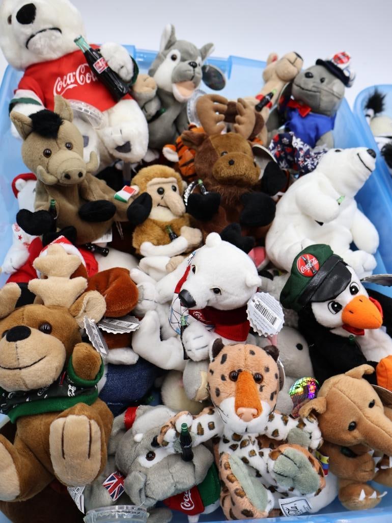 Large Collection of Coca Cola Collectable Plushies - 2
