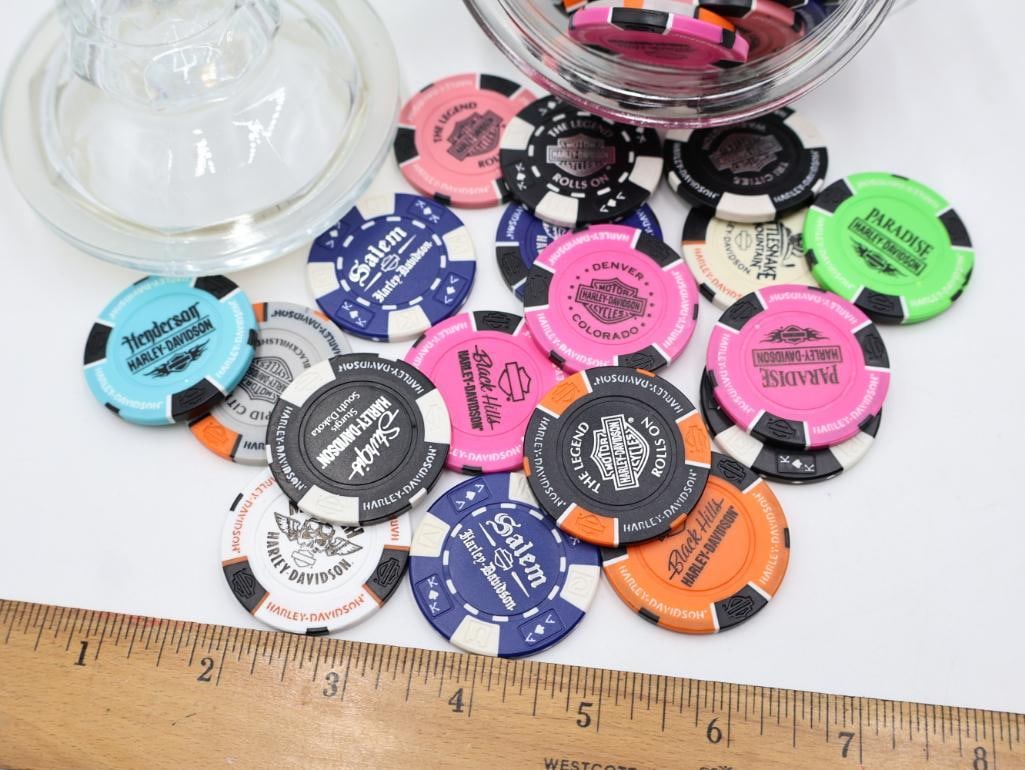 Jarr of Harley Davidson Dealership Poker Chips - 2