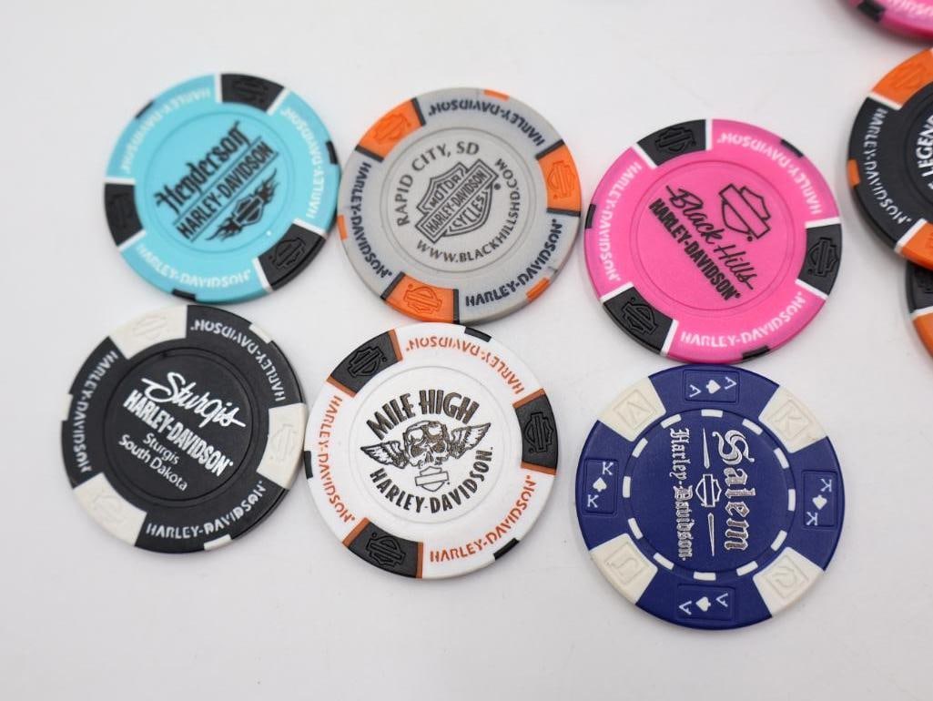Jarr of Harley Davidson Dealership Poker Chips - 3