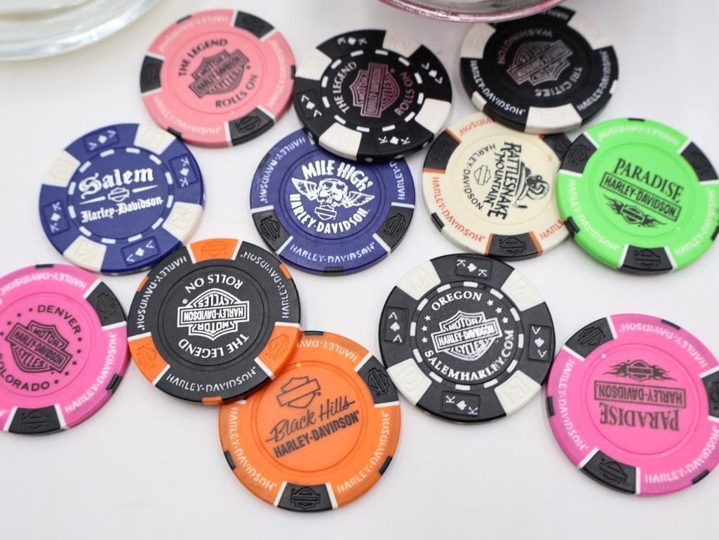 Jarr of Harley Davidson Dealership Poker Chips - 4