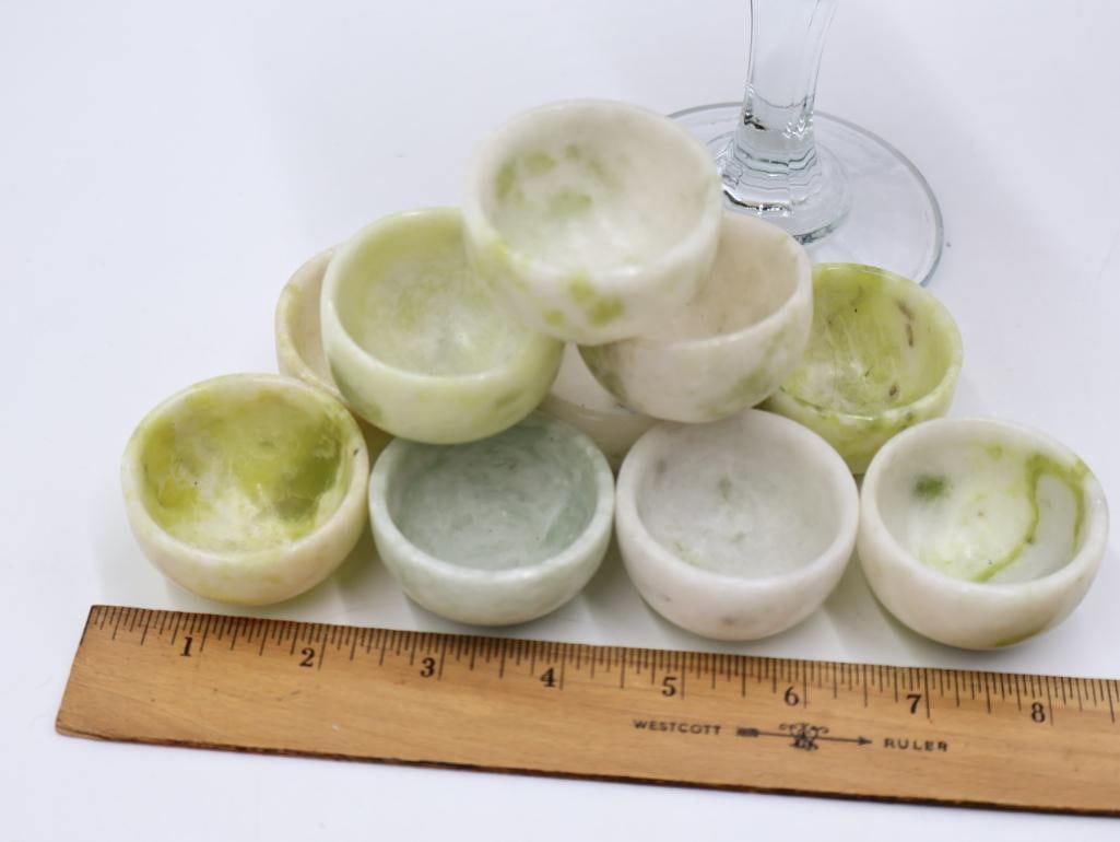 Set of Stone Cups and Stone Orbs - 2