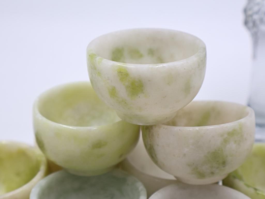 Set of Stone Cups and Stone Orbs - 4