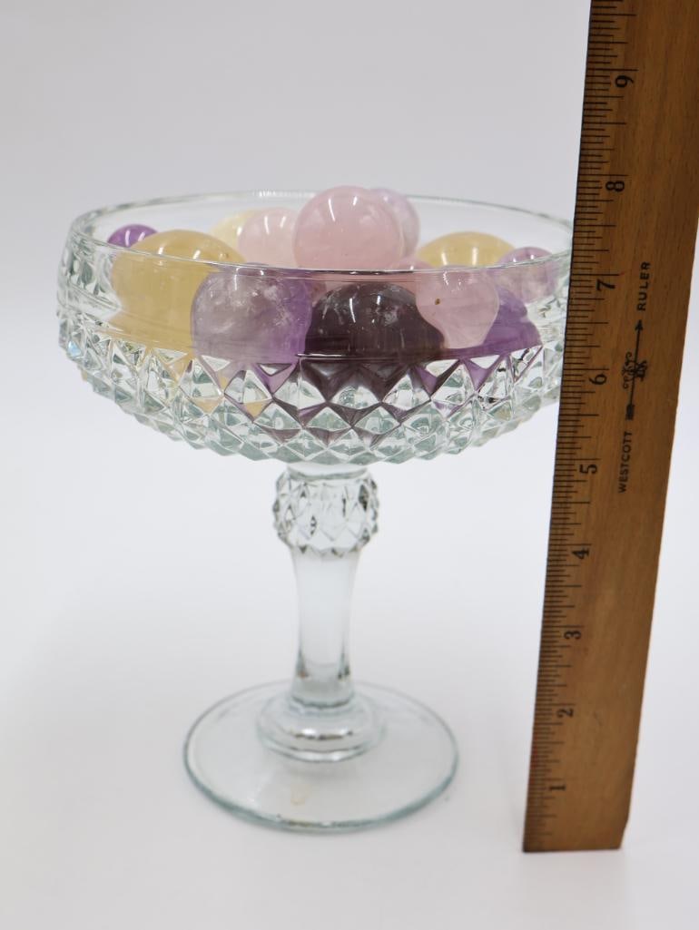 Set of Stone Cups and Stone Orbs - 8