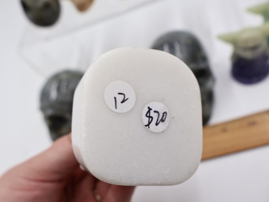 Collection of Pop Culture Carved Stone Figures and Molds - 5