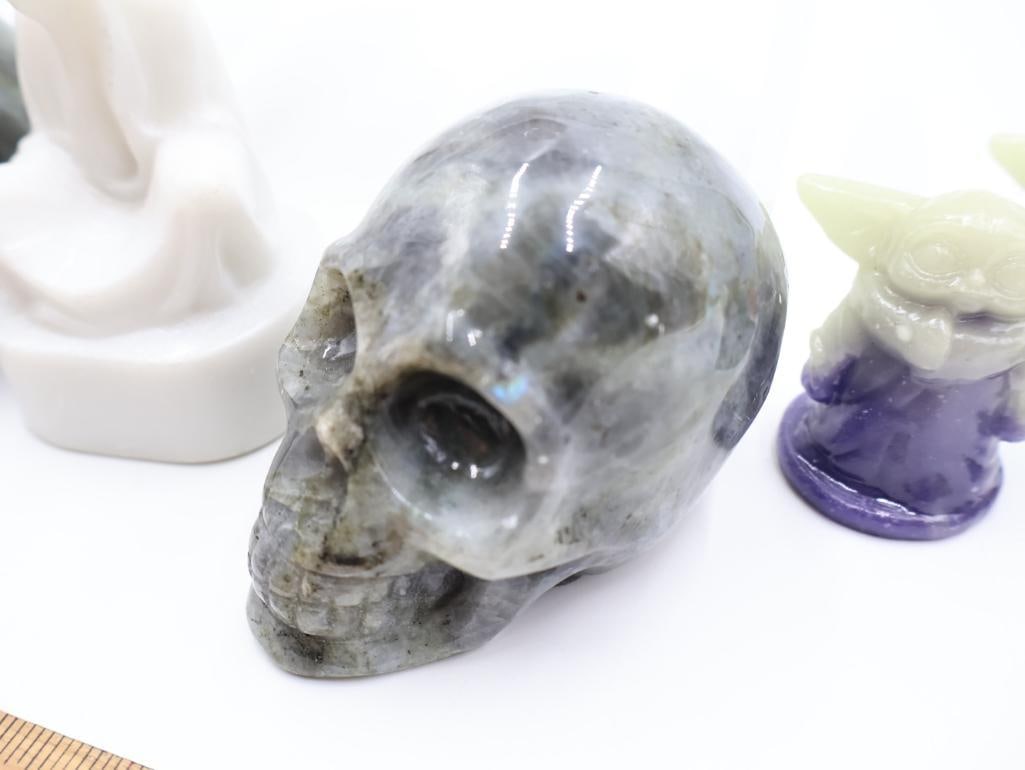 Collection of Pop Culture Carved Stone Figures and Molds - 6