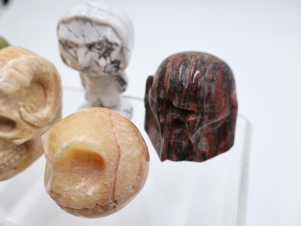 Collection of Pop Culture Carved Stone Figures and Molds - 9