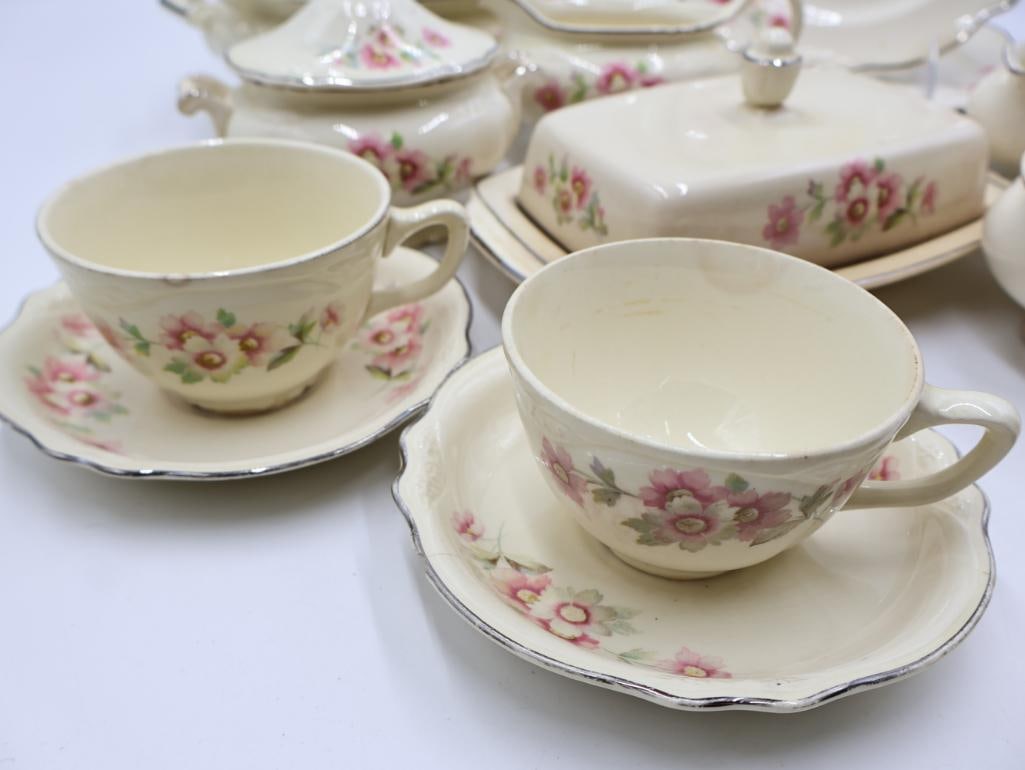 Vintage Homer Laughlin Virginia Rose Dishes - 12