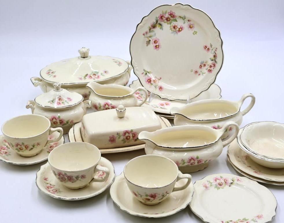 Vintage Homer Laughlin Virginia Rose Dishes: Please see all photos for conditions and maker marks