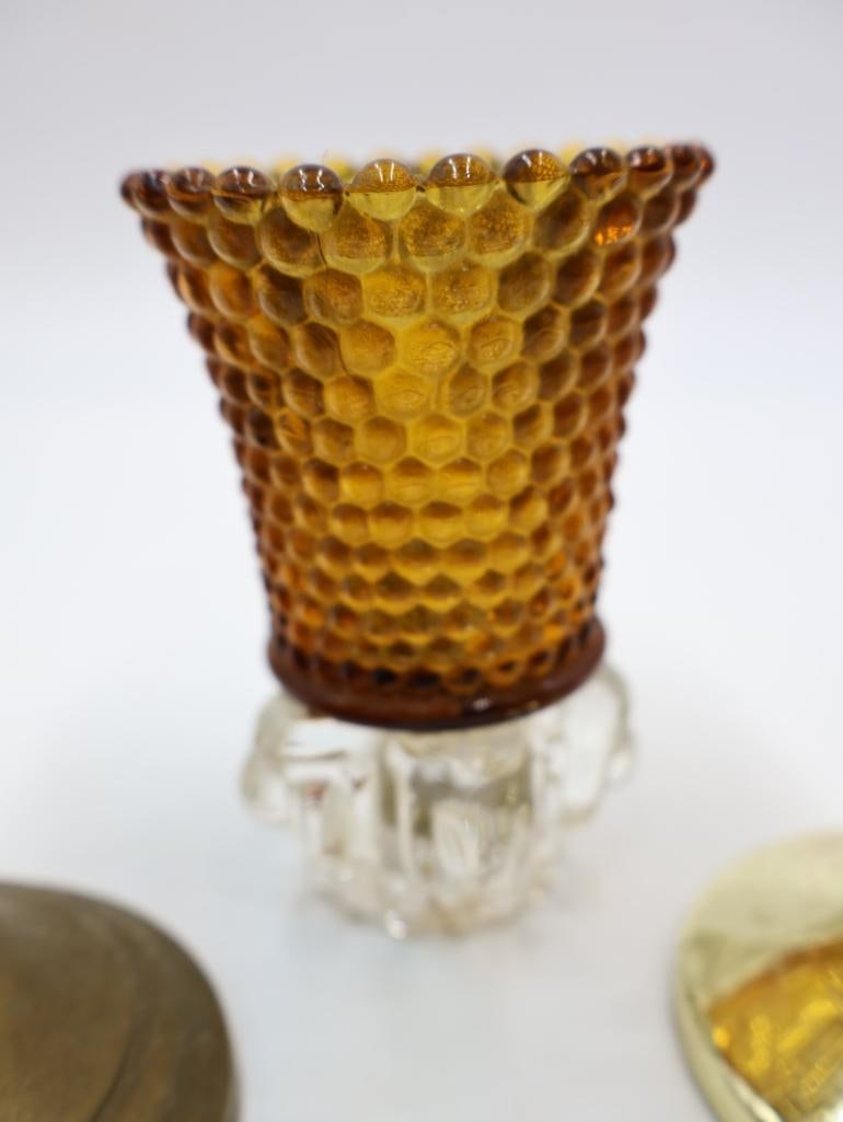 Vintage Wall Sconce and Brass Candle Holders - 12