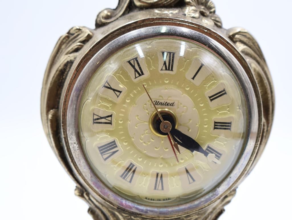 Vintage Electric Gilded Alarm Clock - 3