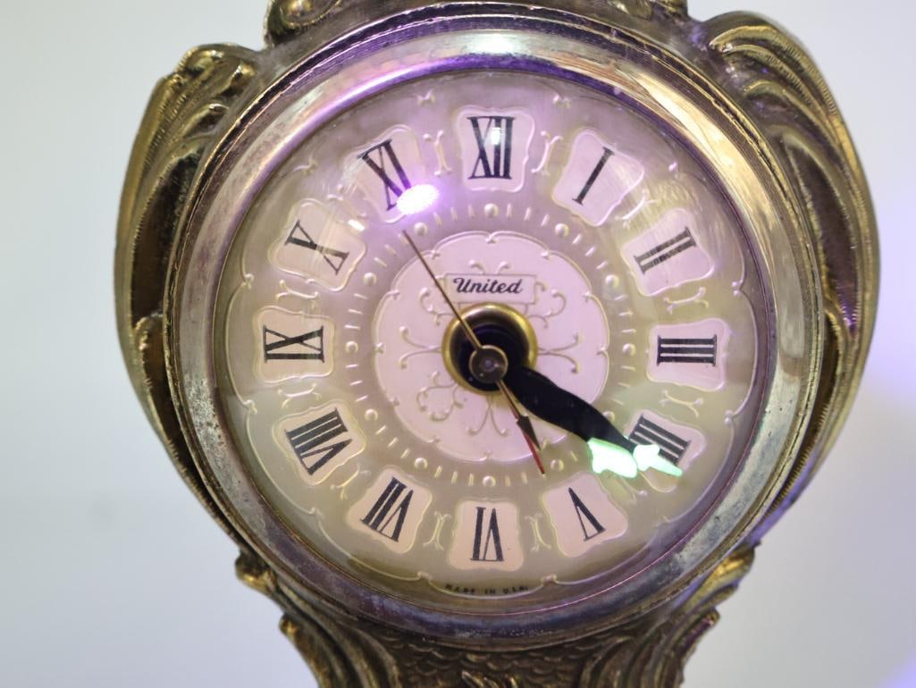 Vintage Electric Gilded Alarm Clock - 6