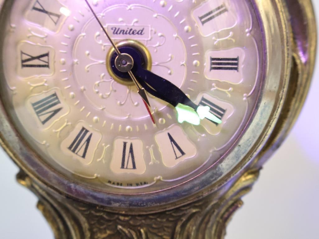 Vintage Electric Gilded Alarm Clock - 7