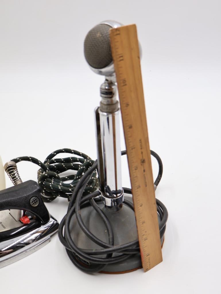 Vintage Microphone and Clothes Iron - 2