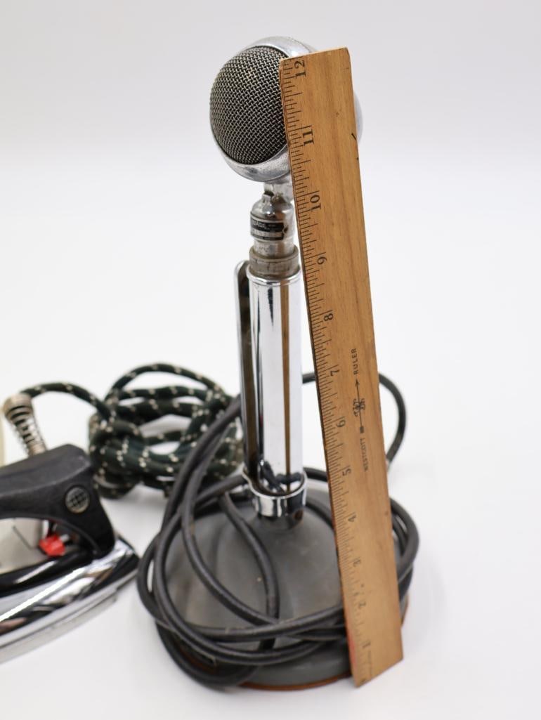 Vintage Microphone and Clothes Iron - 3