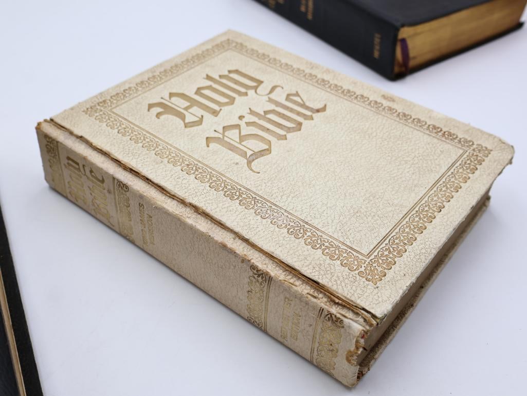 Three Vintage Large Holy Bibles - 15