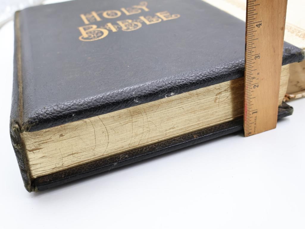 Three Vintage Large Holy Bibles - 3
