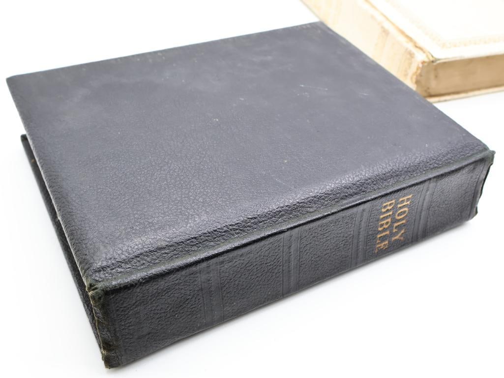 Three Vintage Large Holy Bibles - 4