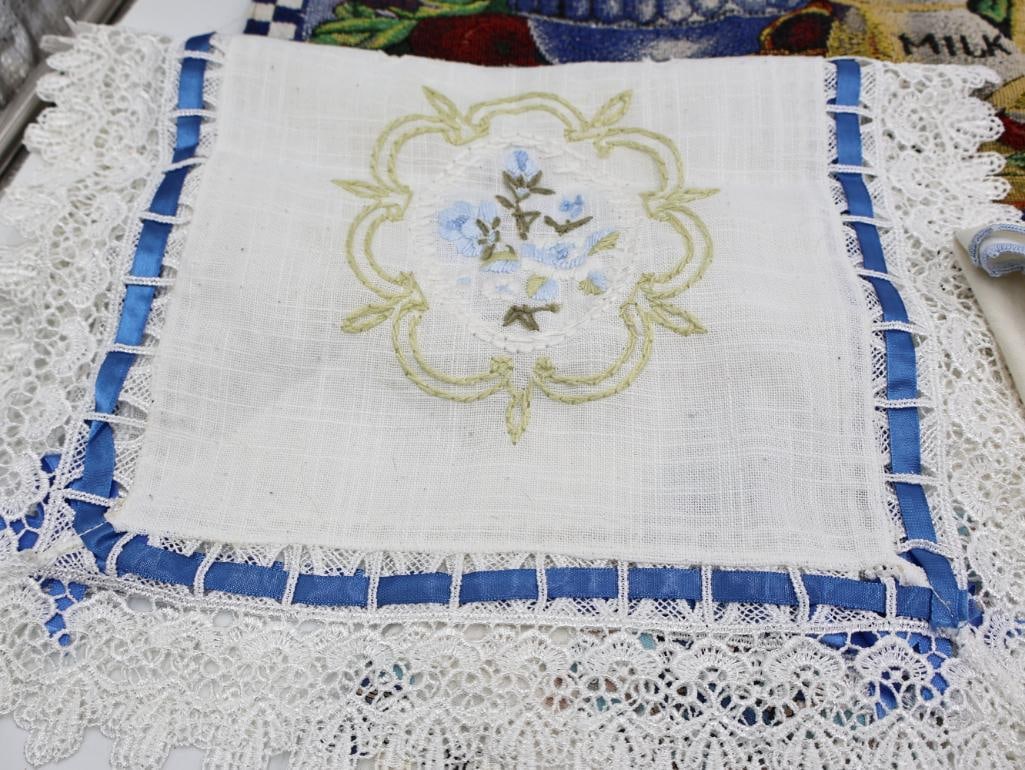 Collection of Vintage Doilies and Embroideries - 15