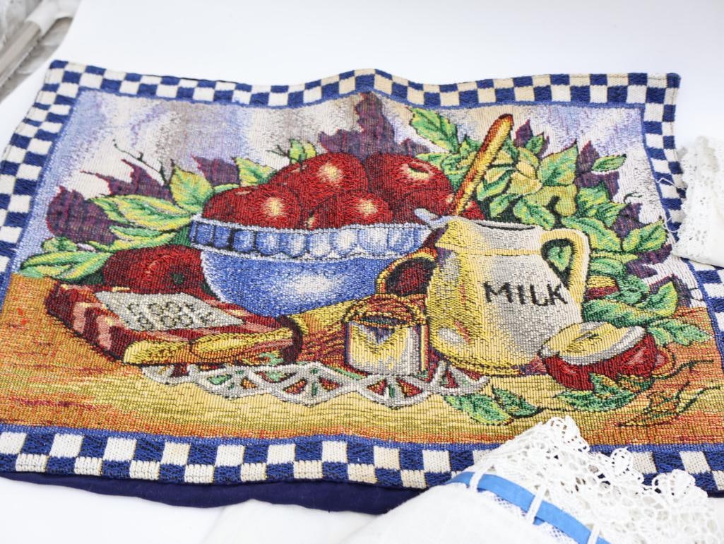 Collection of Vintage Doilies and Embroideries - 16