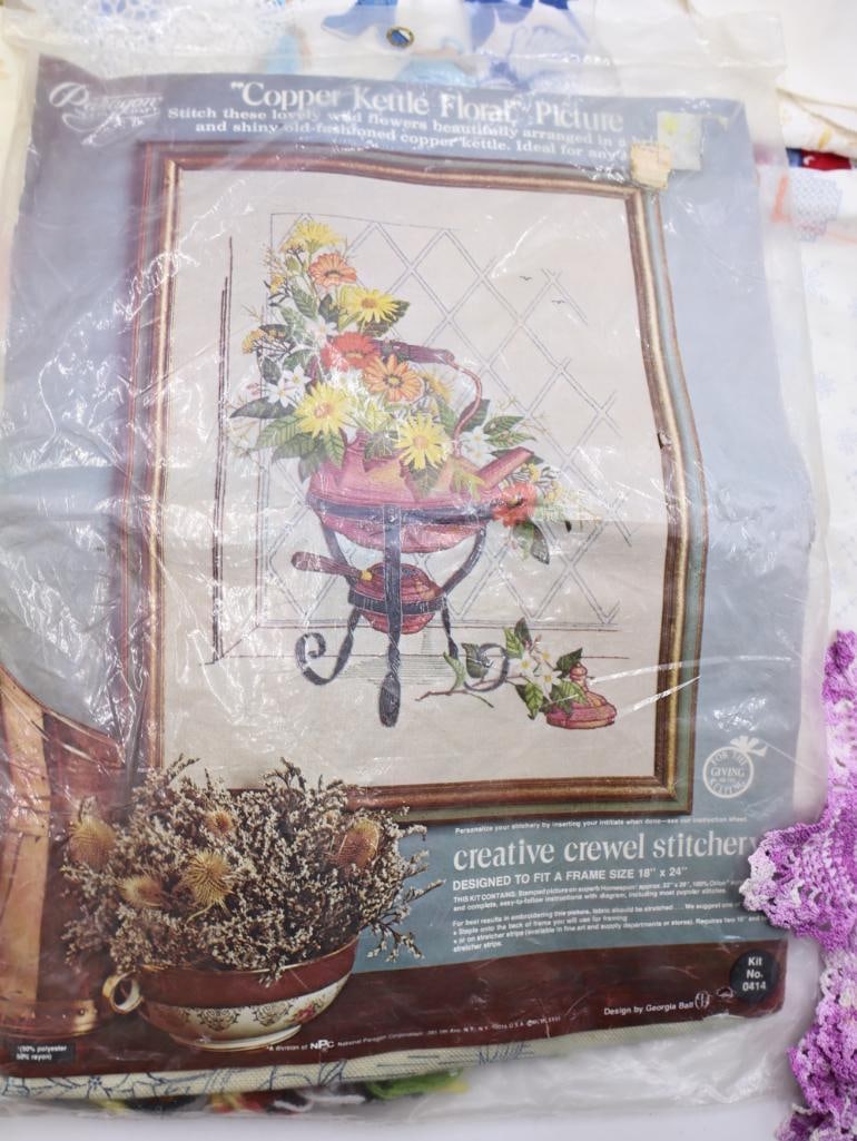 Collection of Vintage Doilies and Embroideries - 3