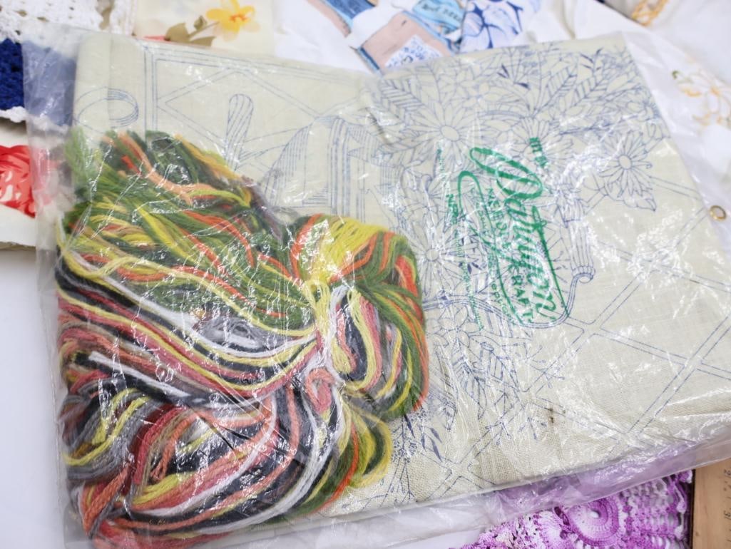 Collection of Vintage Doilies and Embroideries - 4