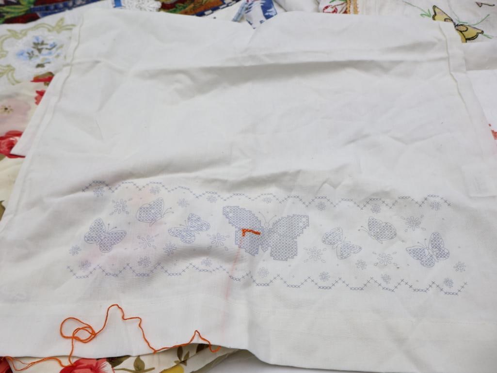 Collection of Vintage Doilies and Embroideries - 7