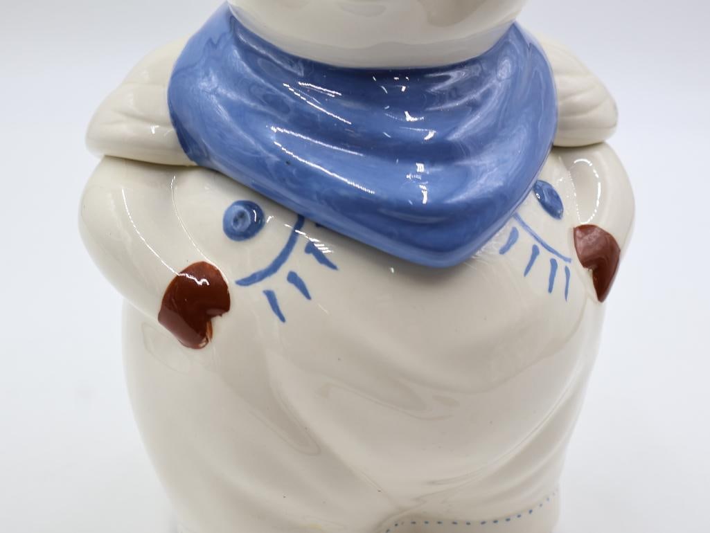 Vintage Shawnee Pottery Smiley Pig Cookie Jar - 4