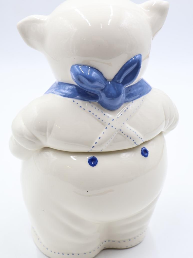 Vintage Shawnee Pottery Smiley Pig Cookie Jar - 7