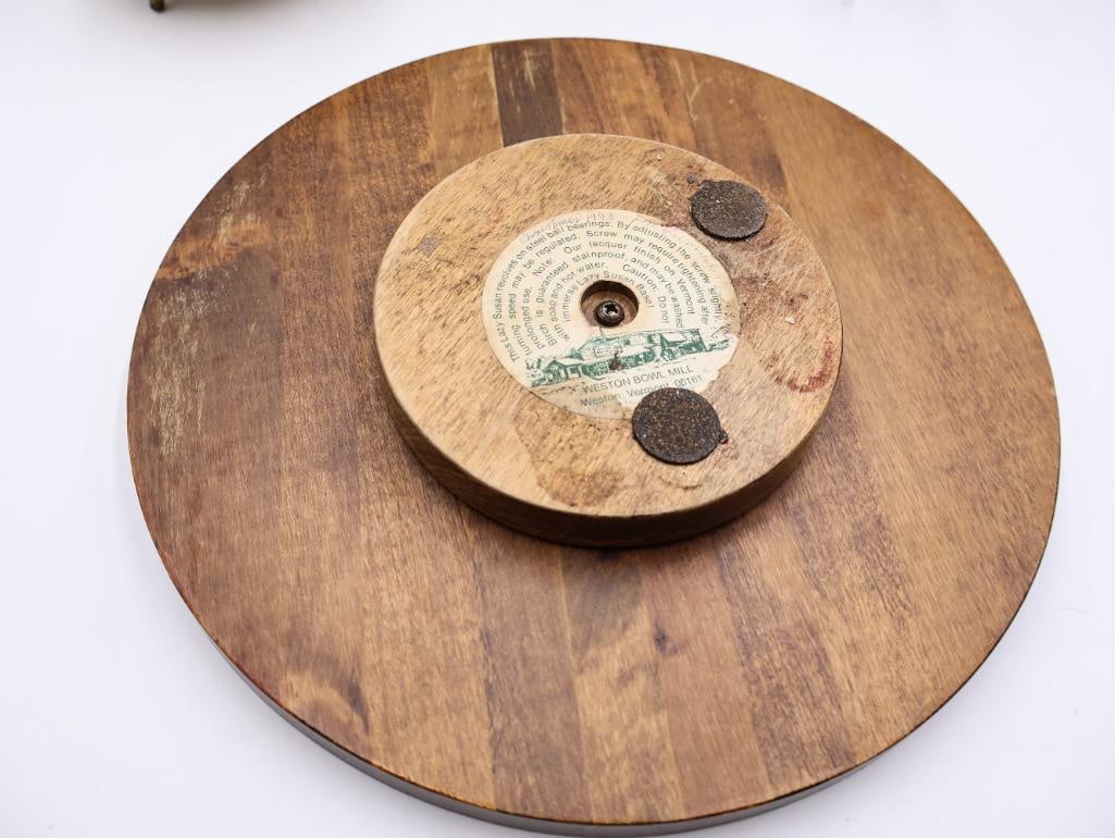 Collection of Vintage Decor Including Hand Painted Lazy Susan - 11