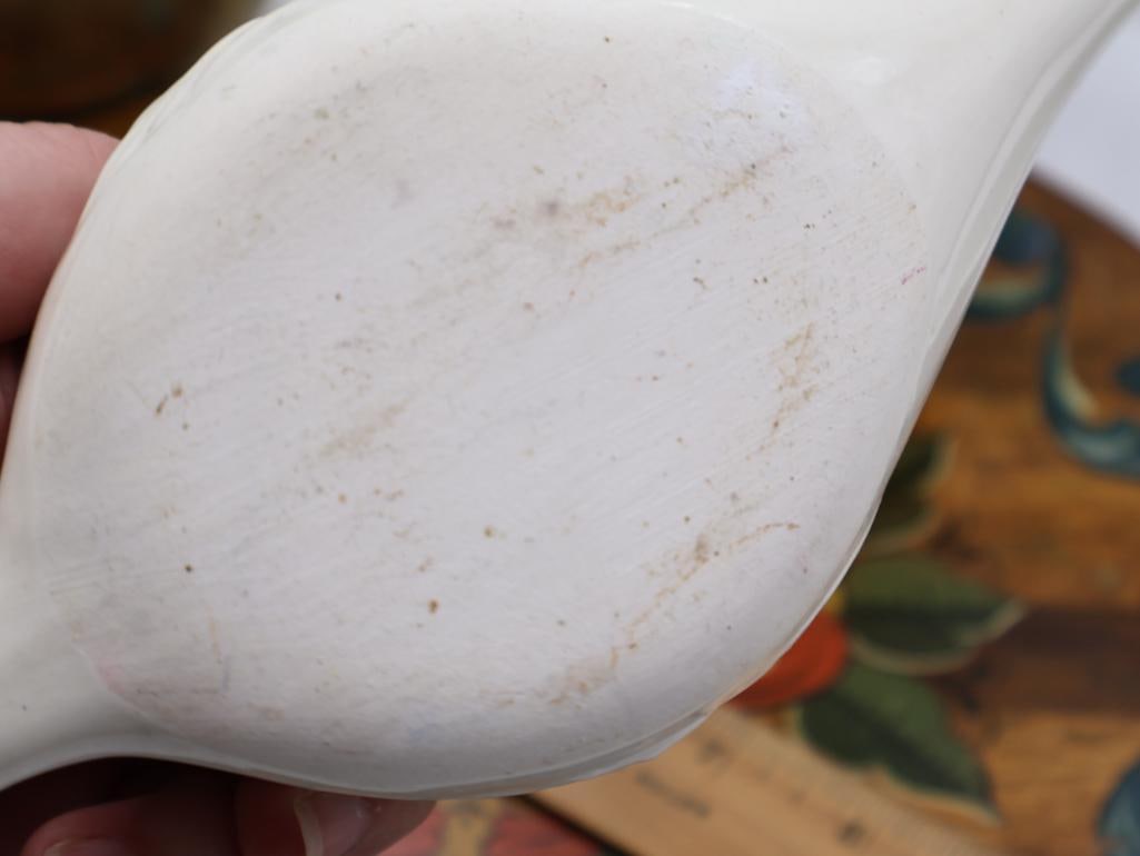 Collection of Vintage Decor Including Hand Painted Lazy Susan - 4