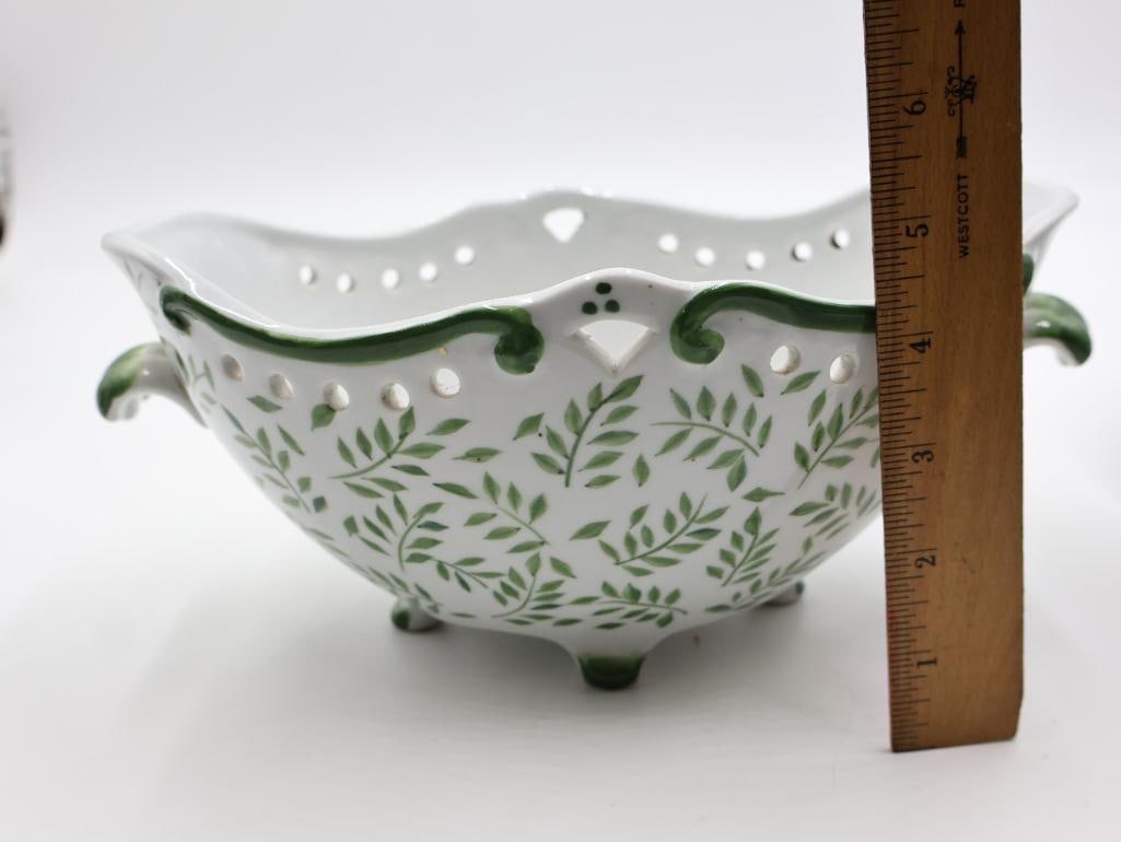 Floral Themed Serving Dishes - 10