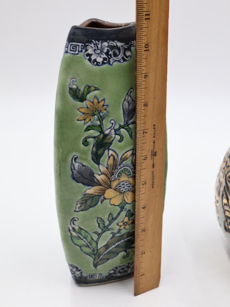 Three Asian Inspired Vases - 5