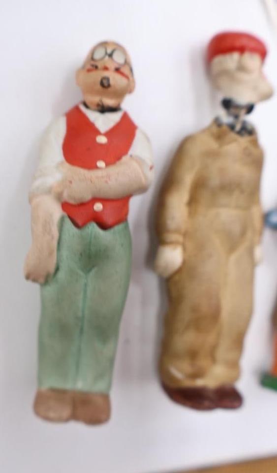Lead Toy Soldier, Two German Bisque Comic Nodders, War Ration Books and More - 10