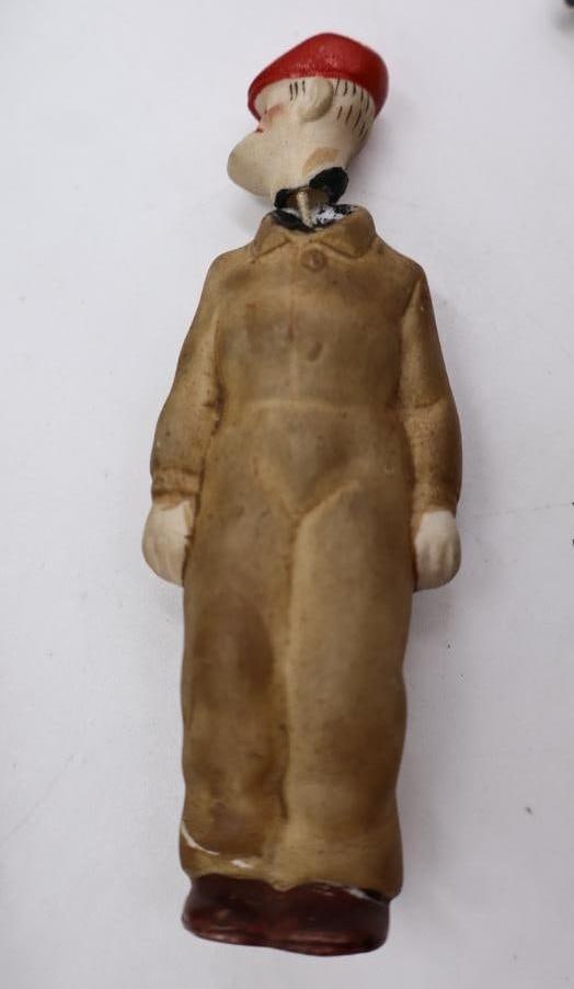 Lead Toy Soldier, Two German Bisque Comic Nodders, War Ration Books and More - 13