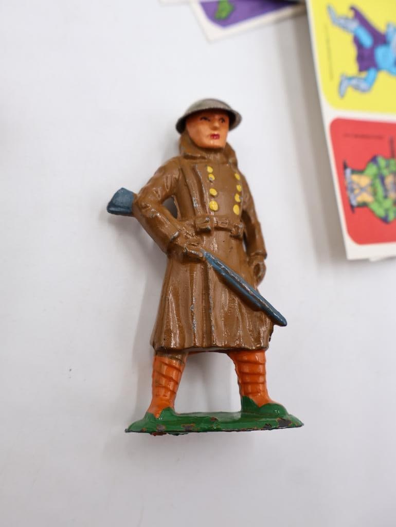 Lead Toy Soldier, Two German Bisque Comic Nodders, War Ration Books and More - 16