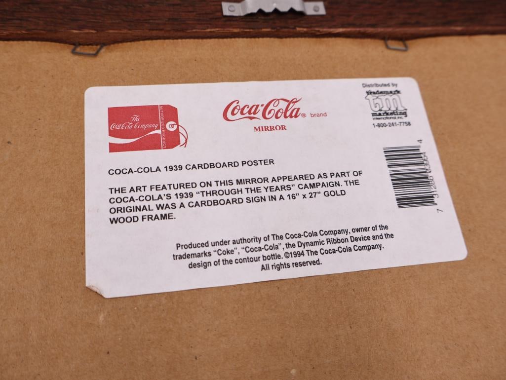 Three Coca-Cola Advertising Mirrors - 11