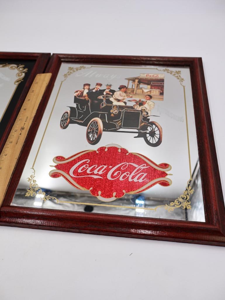 Three Coca-Cola Advertising Mirrors - 8