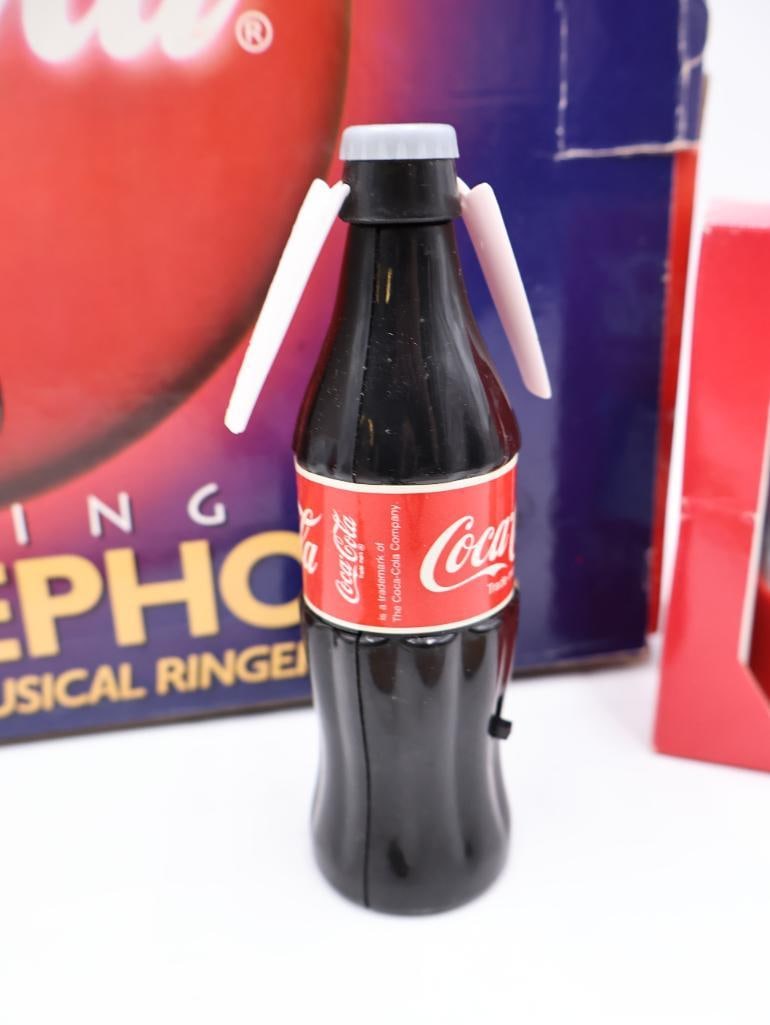 Electronic Coca-Cola Collectables Including Disc Telephone - 10